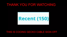 Cooing gecko cable sign off