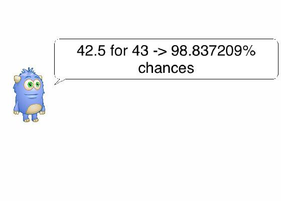 Chance/progress calculator