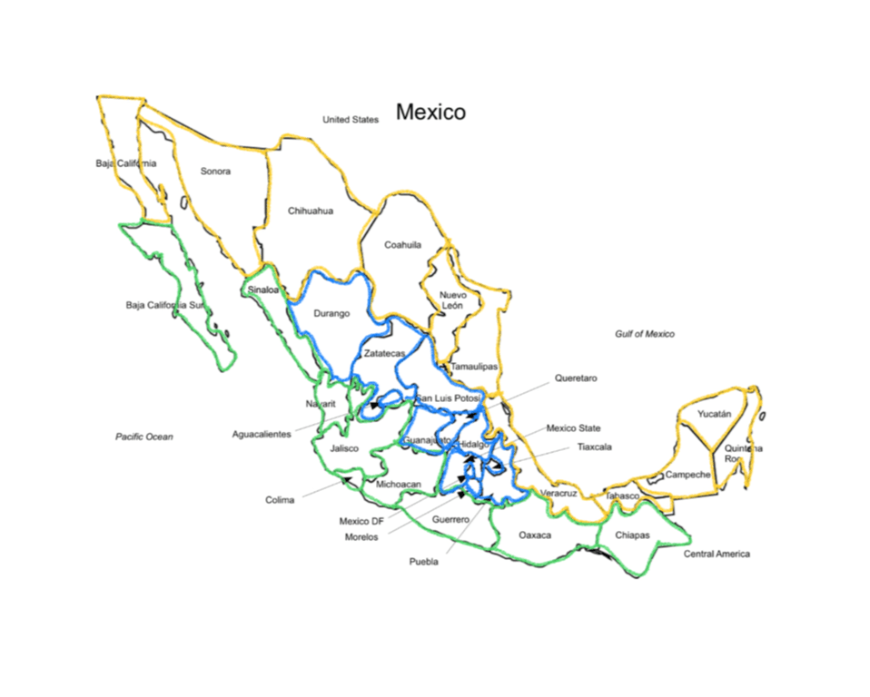 Mexican political divisions