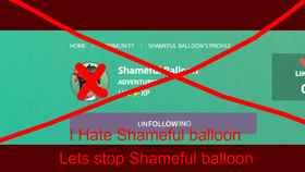 Let's Stop Shameful Balloon