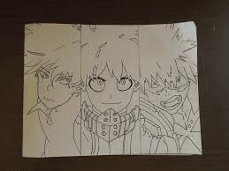 my first time drawing mha