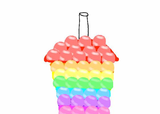 Rainbow drink popit