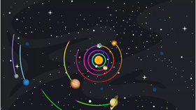 Solar System color pop