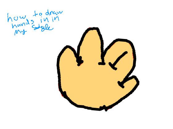 My style of drawing hands