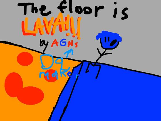 the floor is lava god blue 1