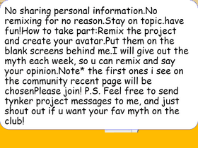Greek Myth Club! Please Join!