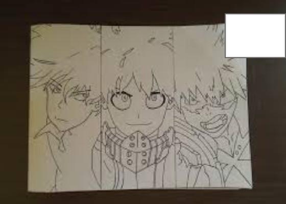 my first time drawing mha  1