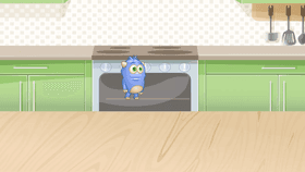 walking in the kitchen