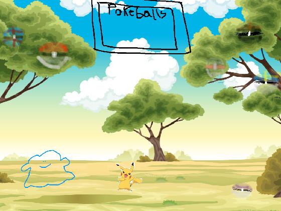 Help pikachu get pokeballs