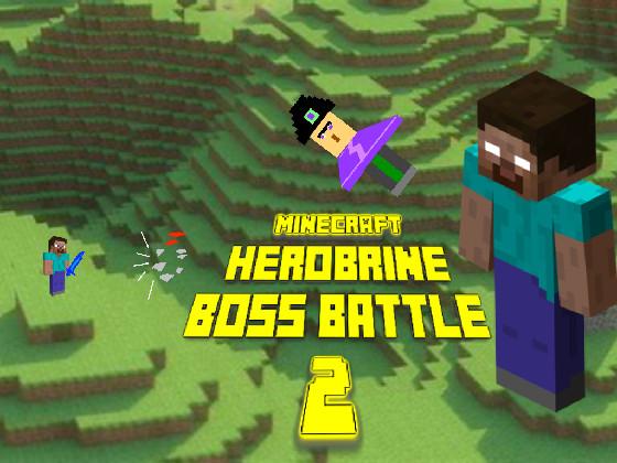 minecraft herobrine boss fight