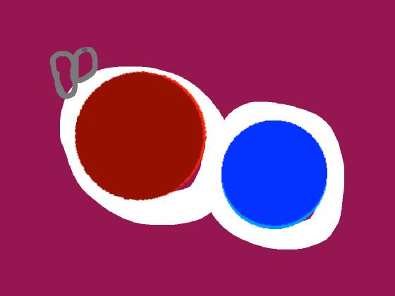 simple dimple red w/ blue 1
