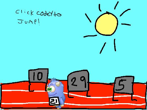 Codey running/jogging race.
