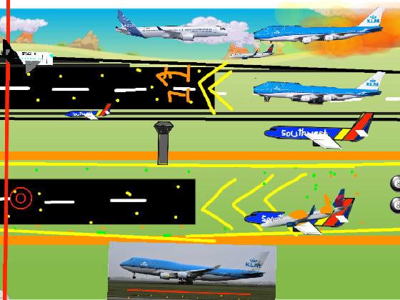 Airplane landing national airport