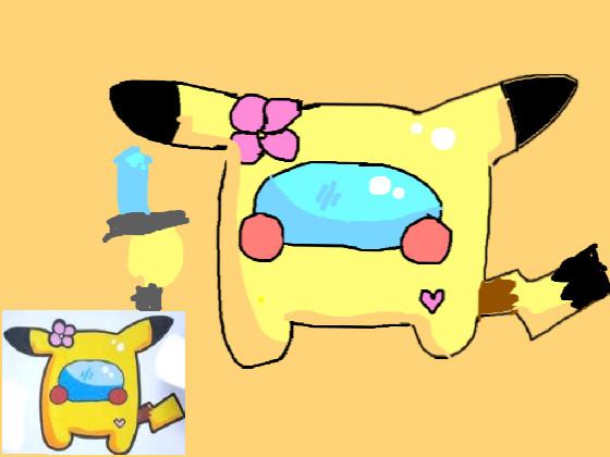 Pikachu iposter drawing