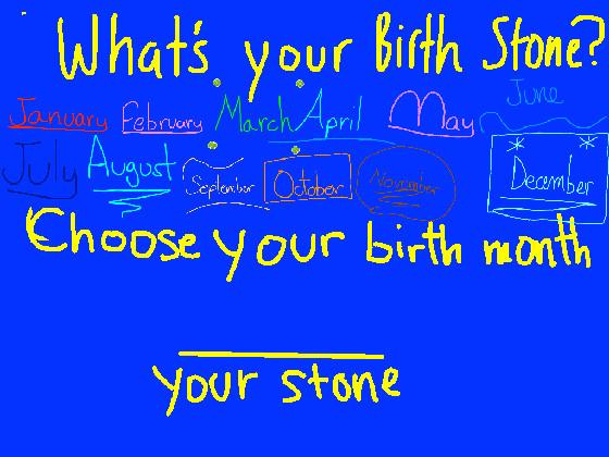 What's your Birth Stone?