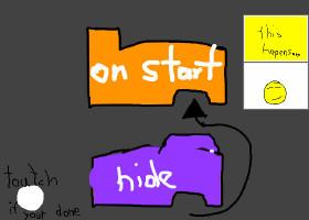 how to code first is hiding