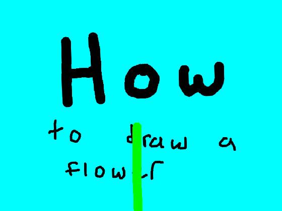 how to draw a flower