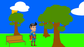 Super man in the park!