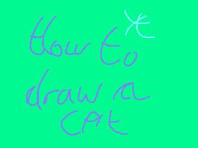 how to draw a cat!