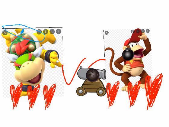 diddy kong vs bowser jr