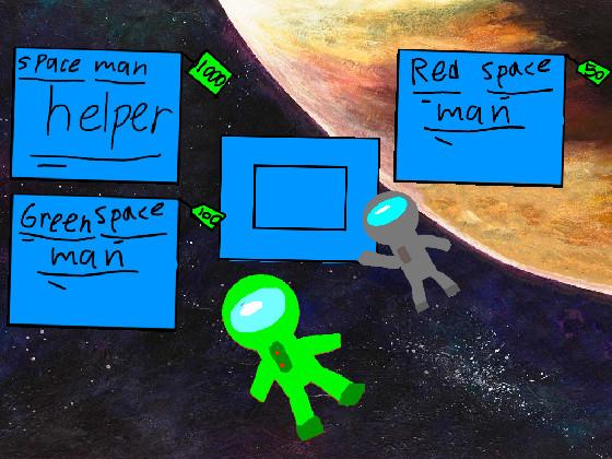 space man clicker