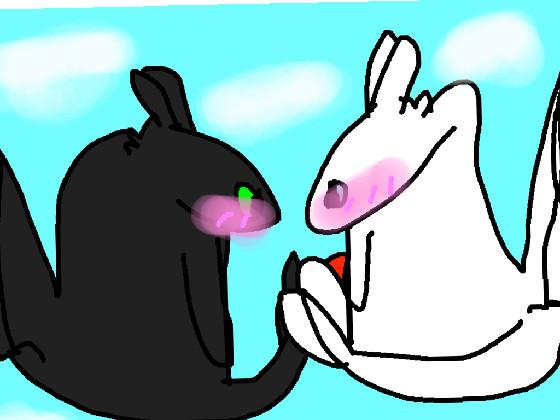 Toothless X light fury 1