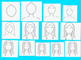 How to draw cute anime girl tutorial
