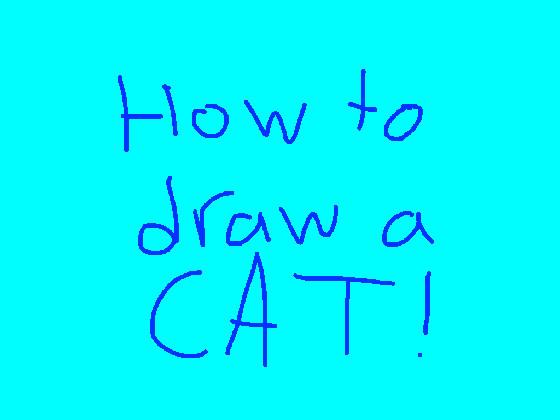 How to draw a cat