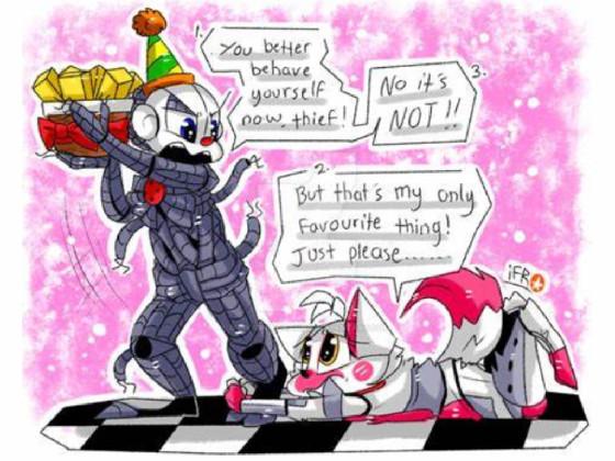 Ft. Foxy tries to eat Ennard’s exotic butters