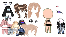 Gacha Life dress up! Plz dont copy bc it took me one hour to make this!!