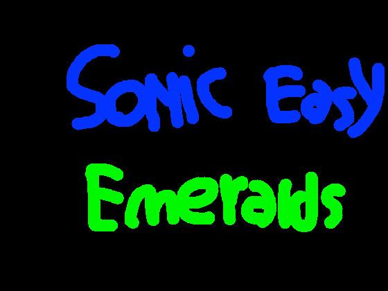 Sign For Sonic Easy Emeralds