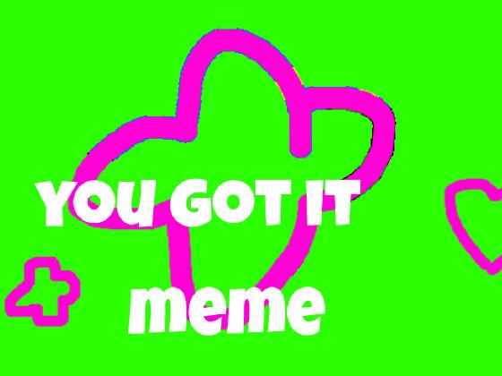 you got it meme
