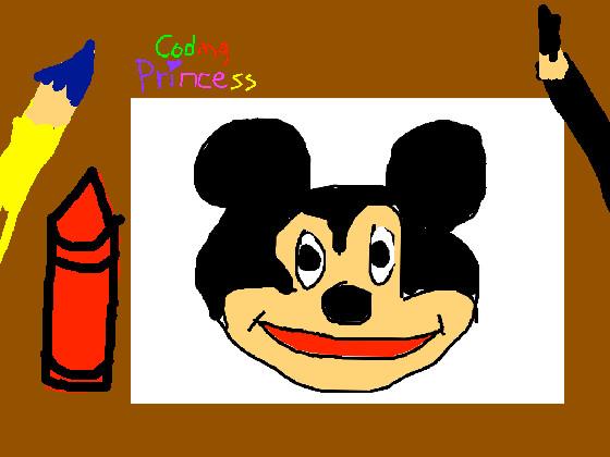 How to Draw Mickey Face