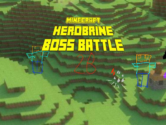 minecraft herobrine boss battle 2b