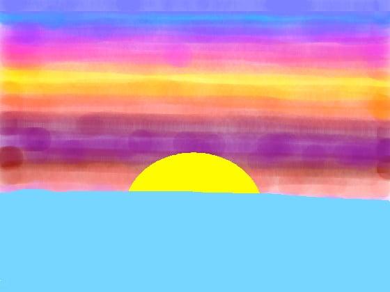 My drawing of a sunset