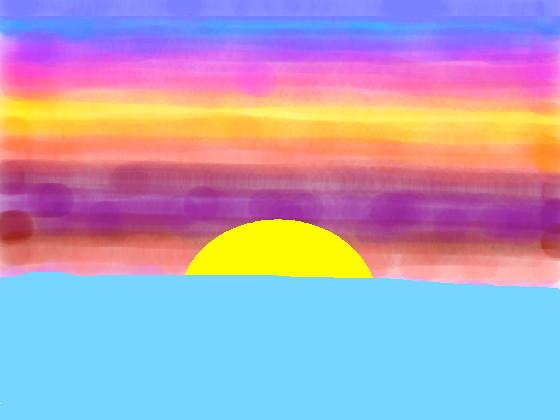 My drawing of a sunset