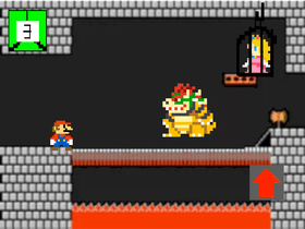 mario fights bowser!