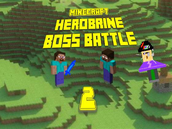 minecraft herobrine boss battle 