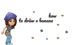 how to draw a banana