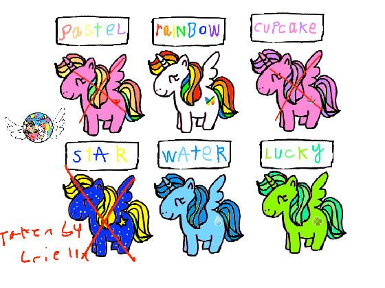 Unicorn adoptables!  1