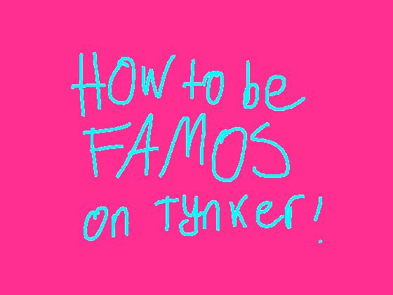 How to be famous on Tynker 1