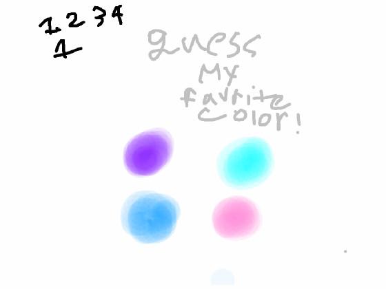 guess my favorite color!