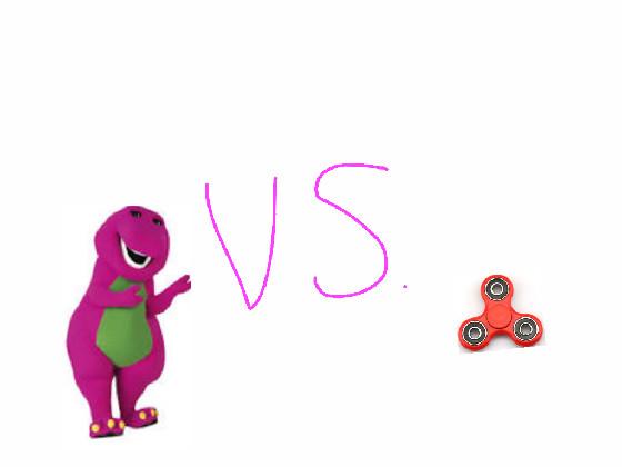 Barney vs fidget spinner 1