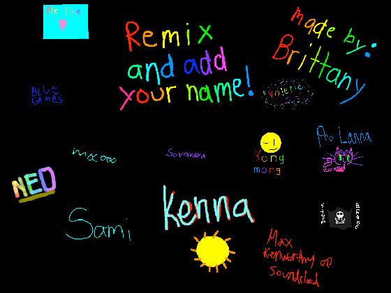 i added my name