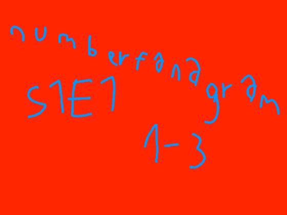 numberfanagram S1 E1