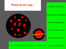 Cookie Clicker  dark