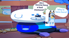 Why is Sans in Bluey