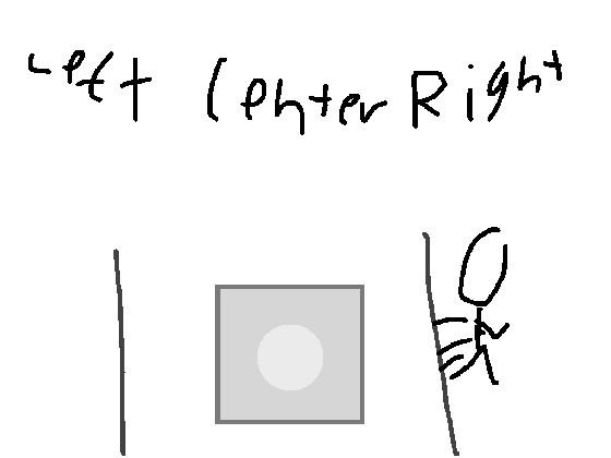 right, left, center