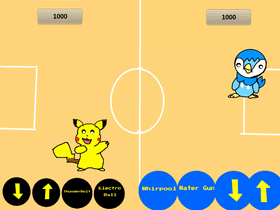 Pikachu vs Piplup Multiplayer