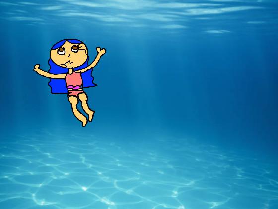 draw yourself swiming